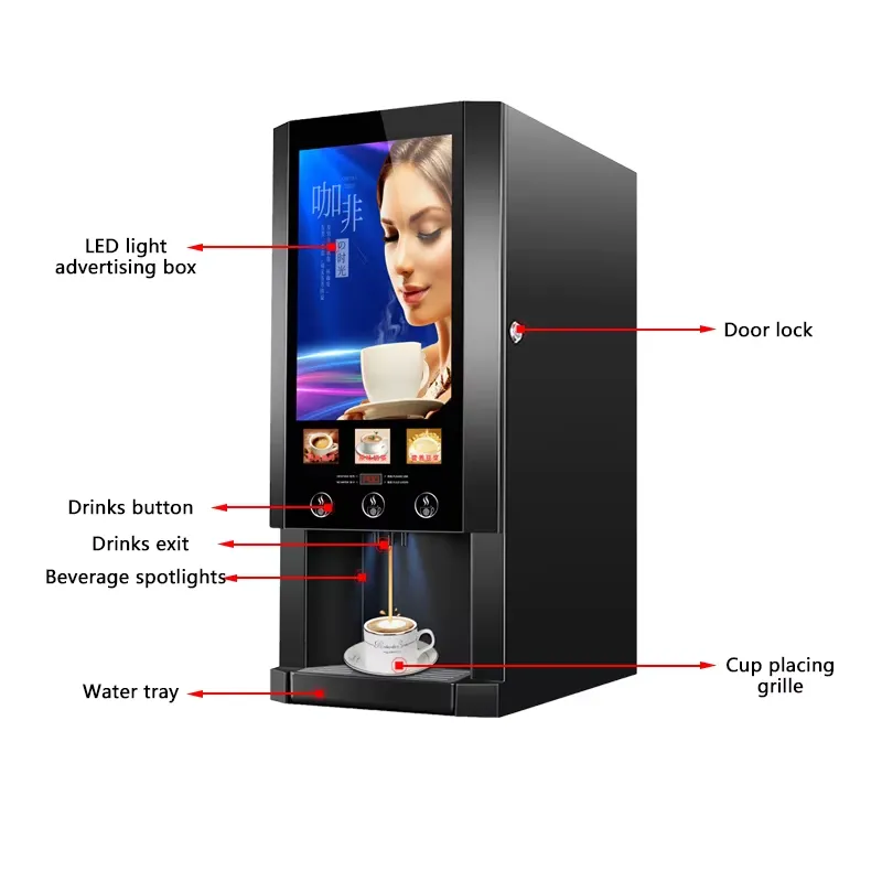 for E30S 3 Milk Tea Vending Ma - đánh giá và giá Coffee Tea Vending Machine For Office