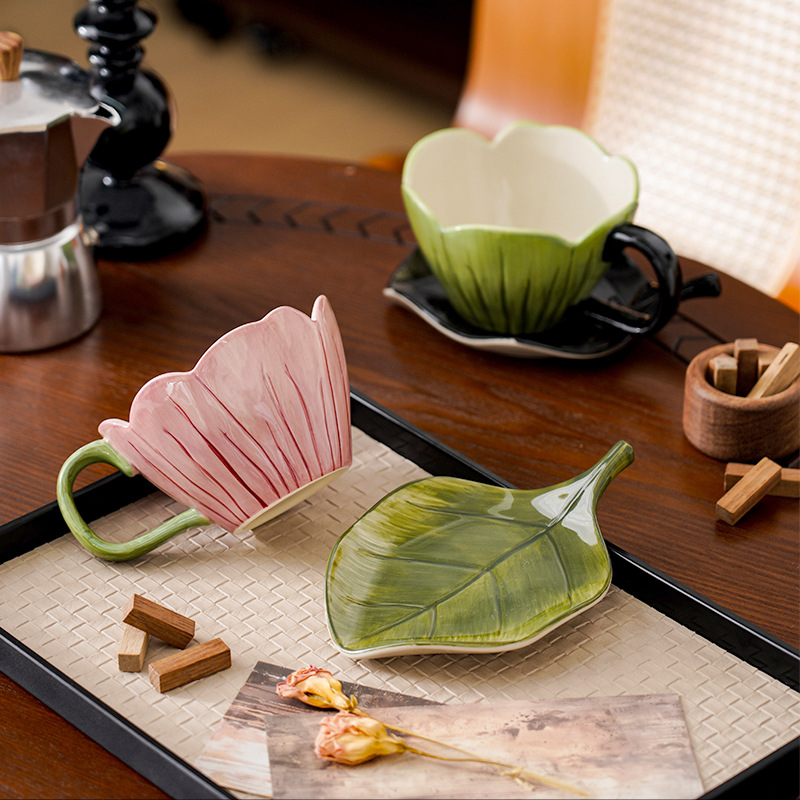 Irregular Hand-painted Coffee  - đánh giá và giá Coffee Tea Leaf