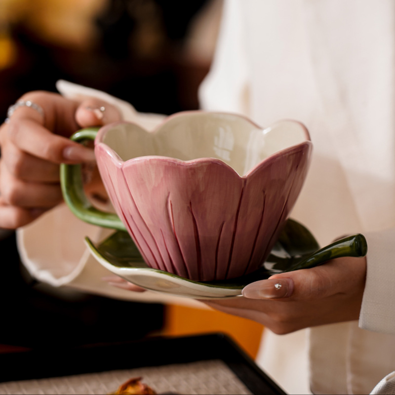 Irregular Hand-painted Coffee  - đánh giá và giá Coffee Tea Leaf