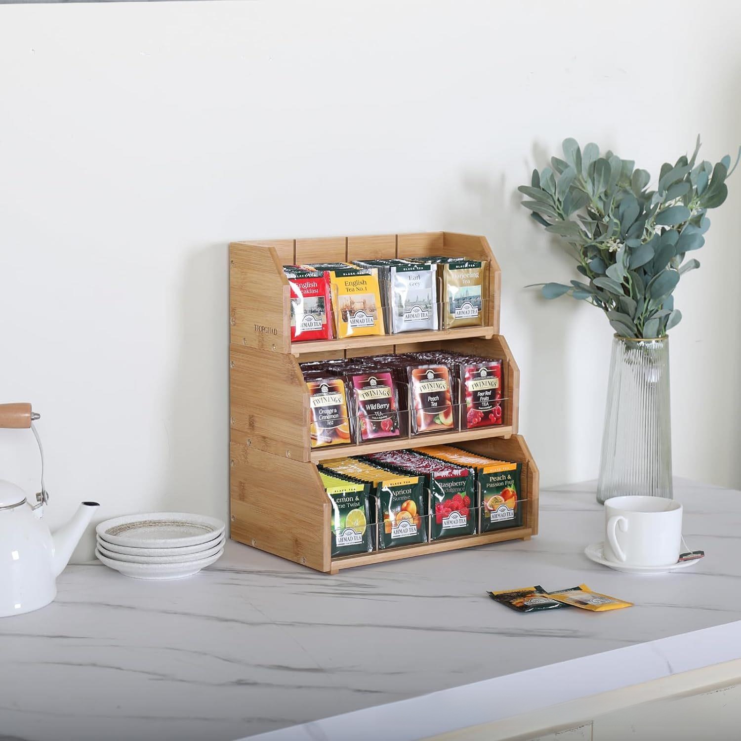 Bamboo Tea Bag Storage Box Thr - đánh giá và giá Coffee Tea Bags