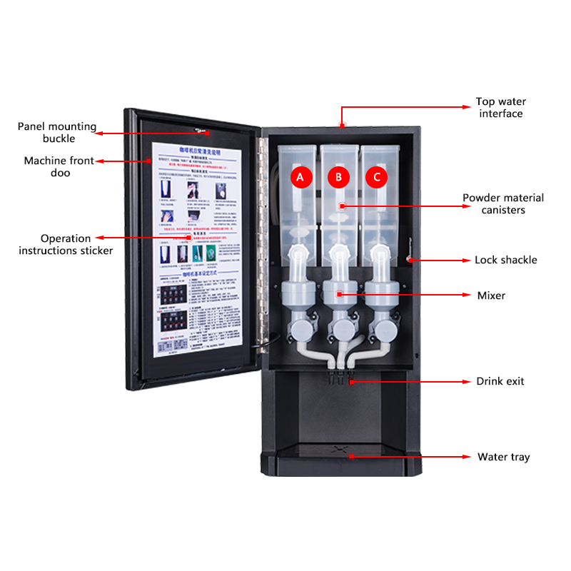 E-30SW Automatic Instant Coffe - đánh giá và giá Coffee Tea Vending Machine For Office