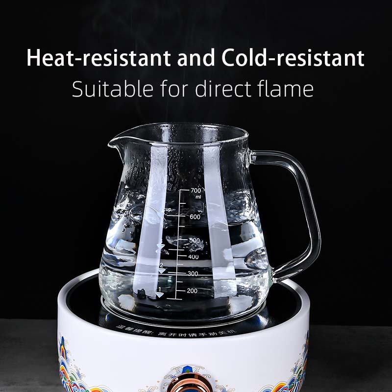 New High Borosilicate 700ml  G - đánh giá và giá Coffee Tea Pot