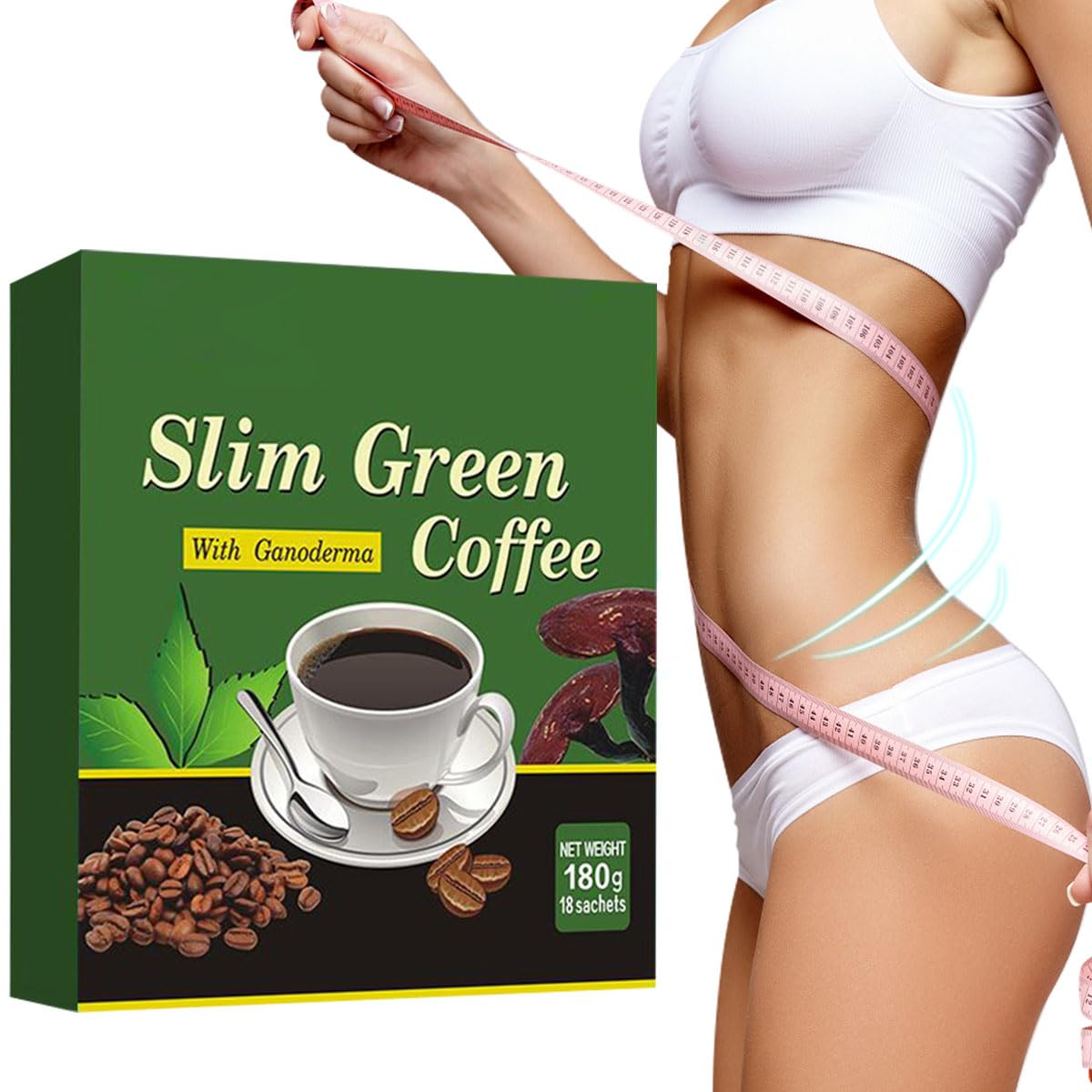 18 Pcs/Box Premium Slim Green  - đánh giá và giá Coffee Tea Weight Loss